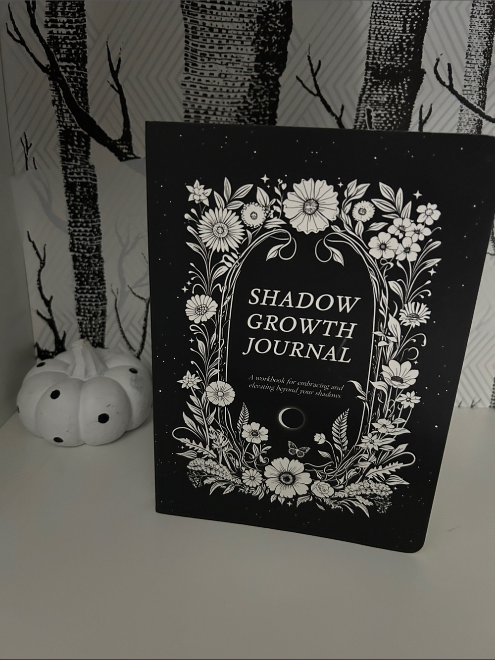 Shadow Growth Journal - Black Floral